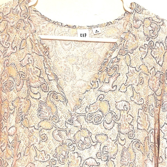 Gap peplum paisley floral top M - Picture 5 of 6